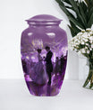classic dancing urn, aluminium cremation urn for ashes.