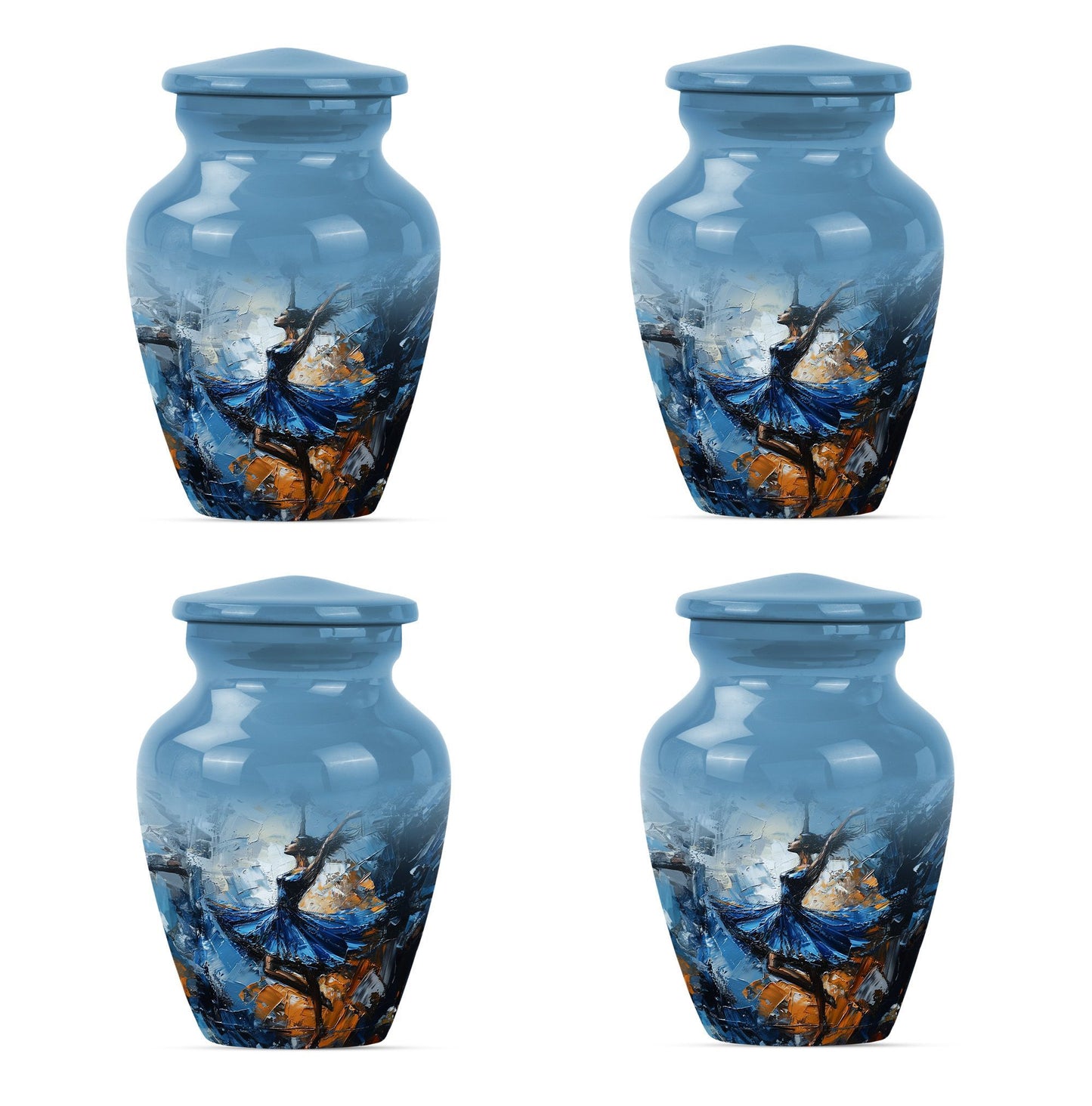 Dancing Urn for burial cremation, 