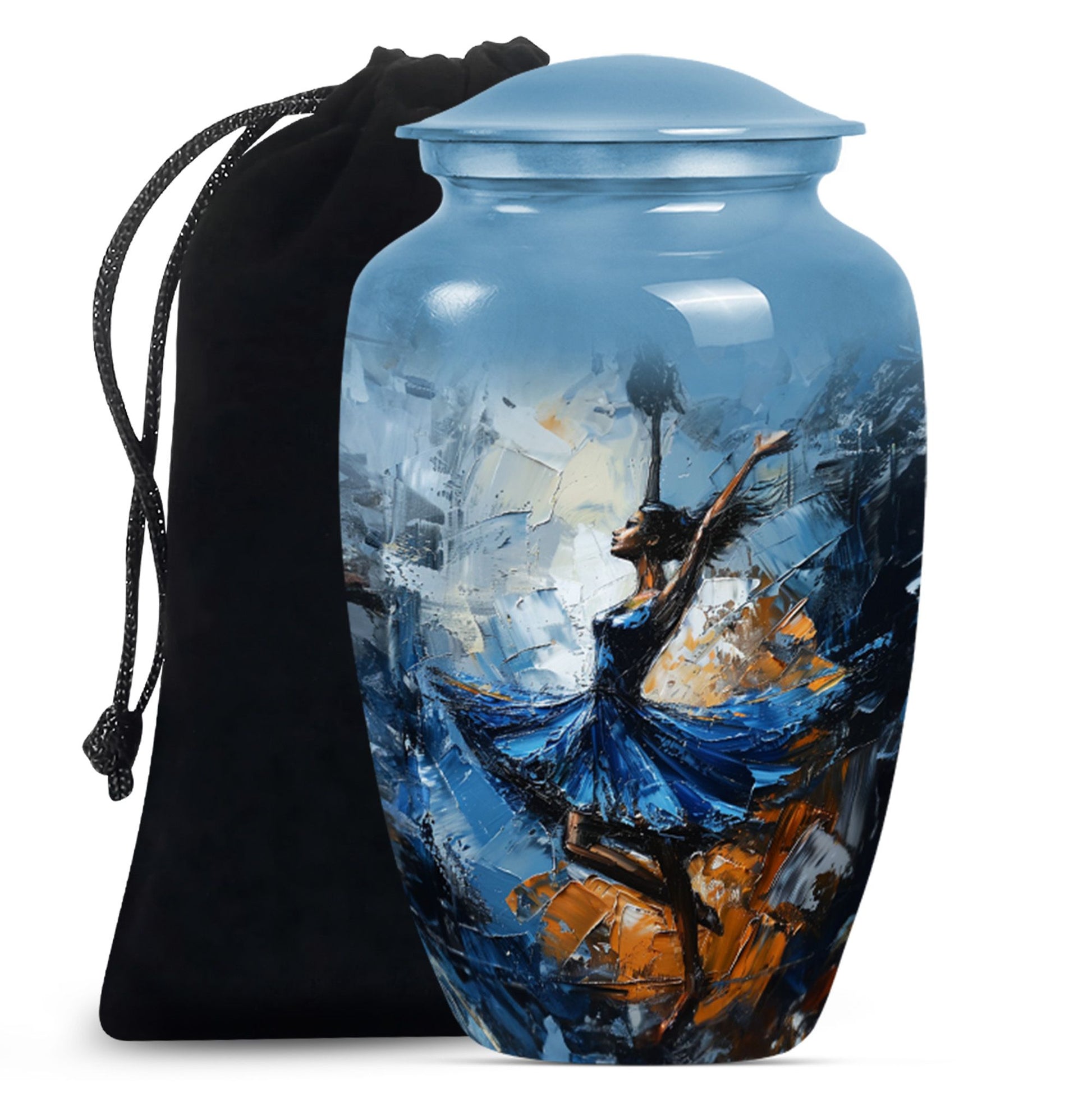 Dancing Urn for burial cremation, 