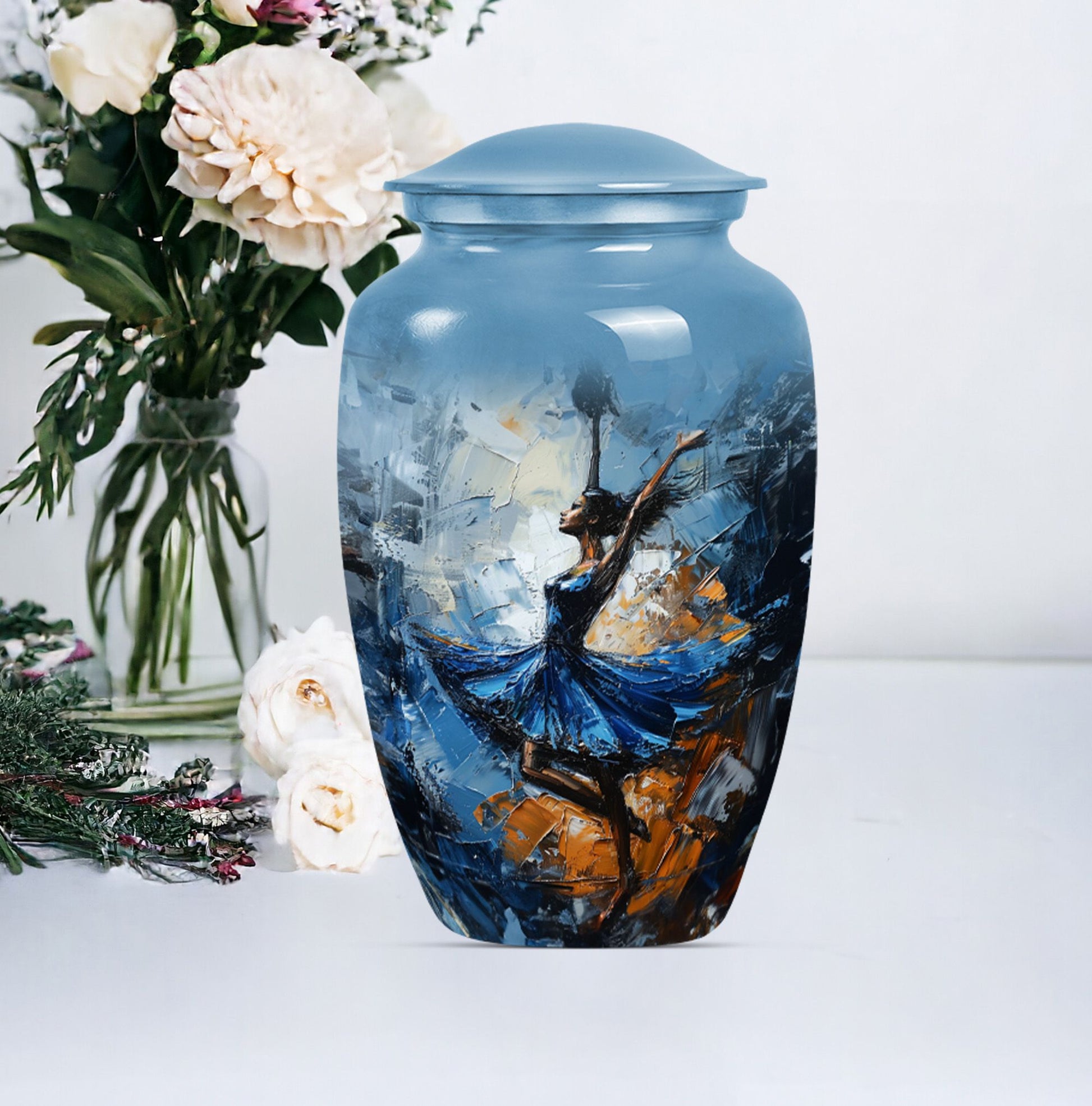 Dancing Urn for burial cremation, 