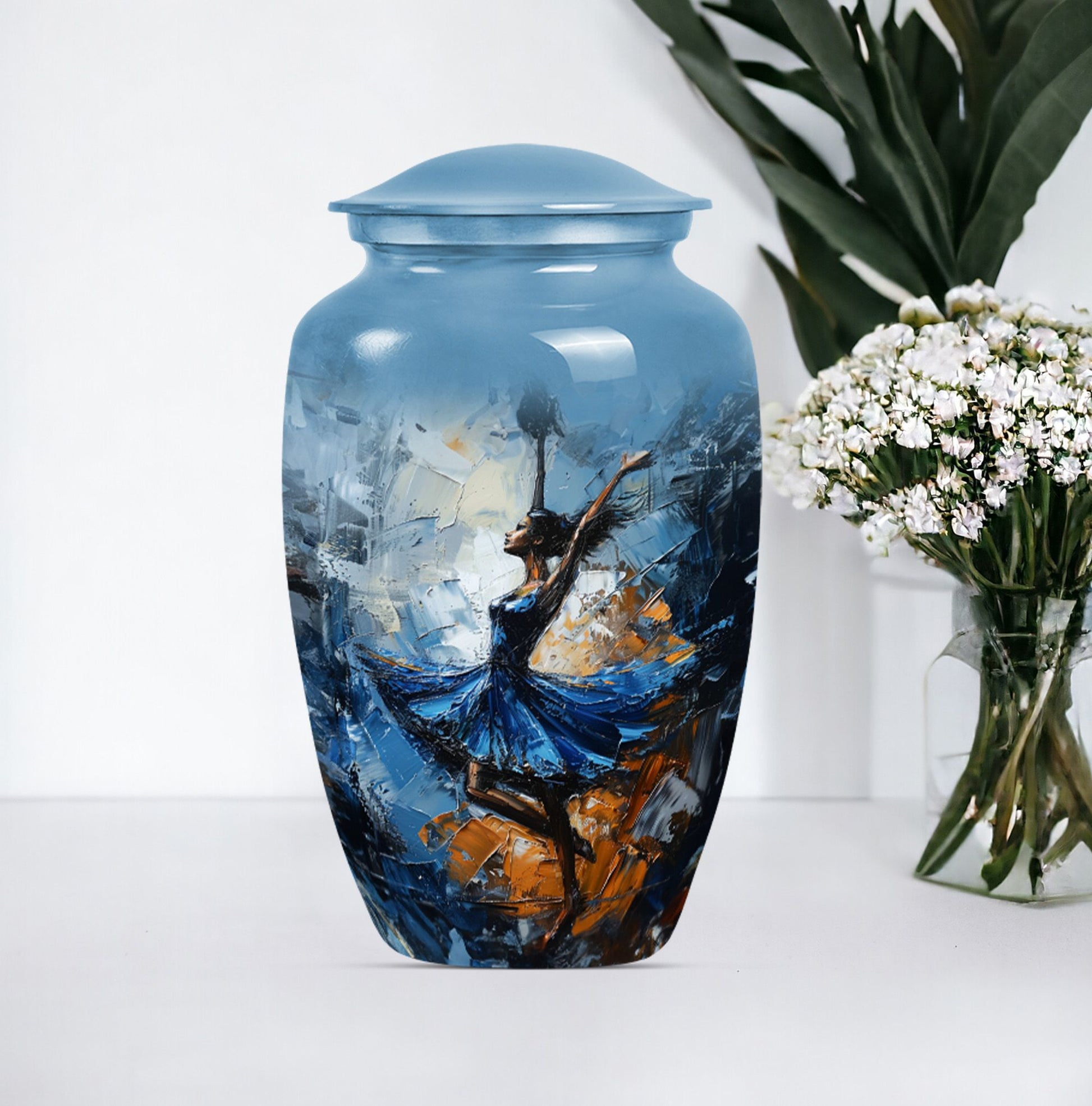 Dancing Urn for burial cremation, 