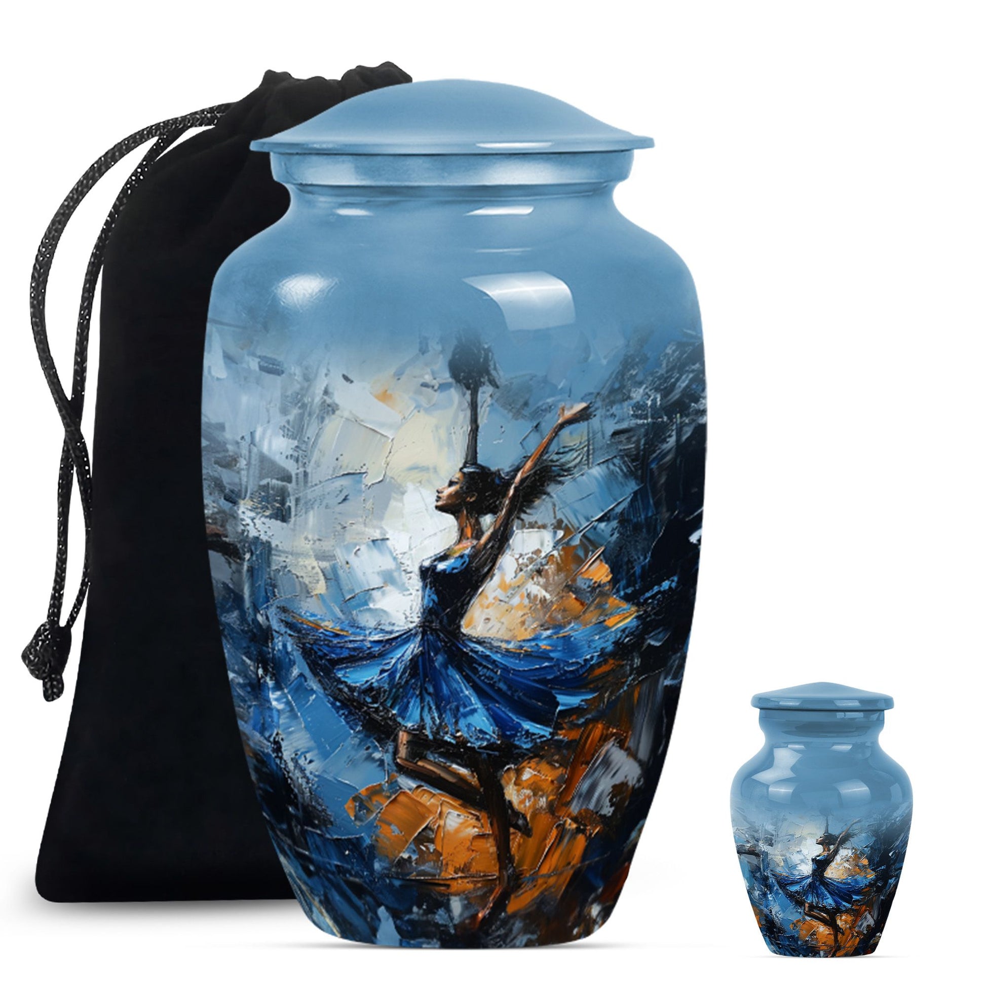 Dancing Urn for burial cremation, 