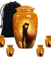 made large funeral cremation urn for women