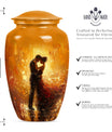 made large funeral cremation urn for women