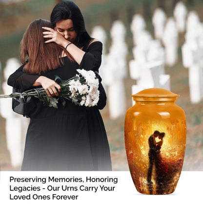 made large funeral cremation urn for women