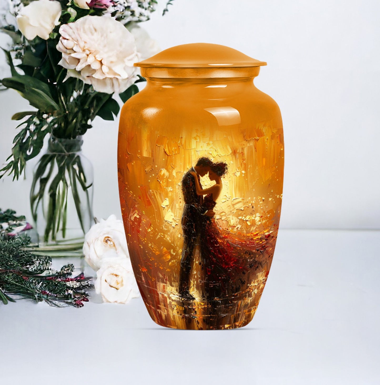 made large funeral cremation urn for women