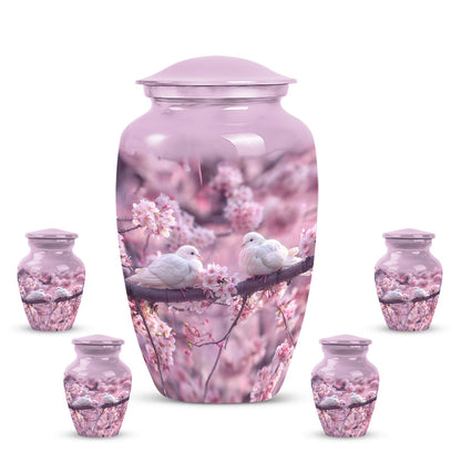 10-inch classic dove urn for adult male ashes.