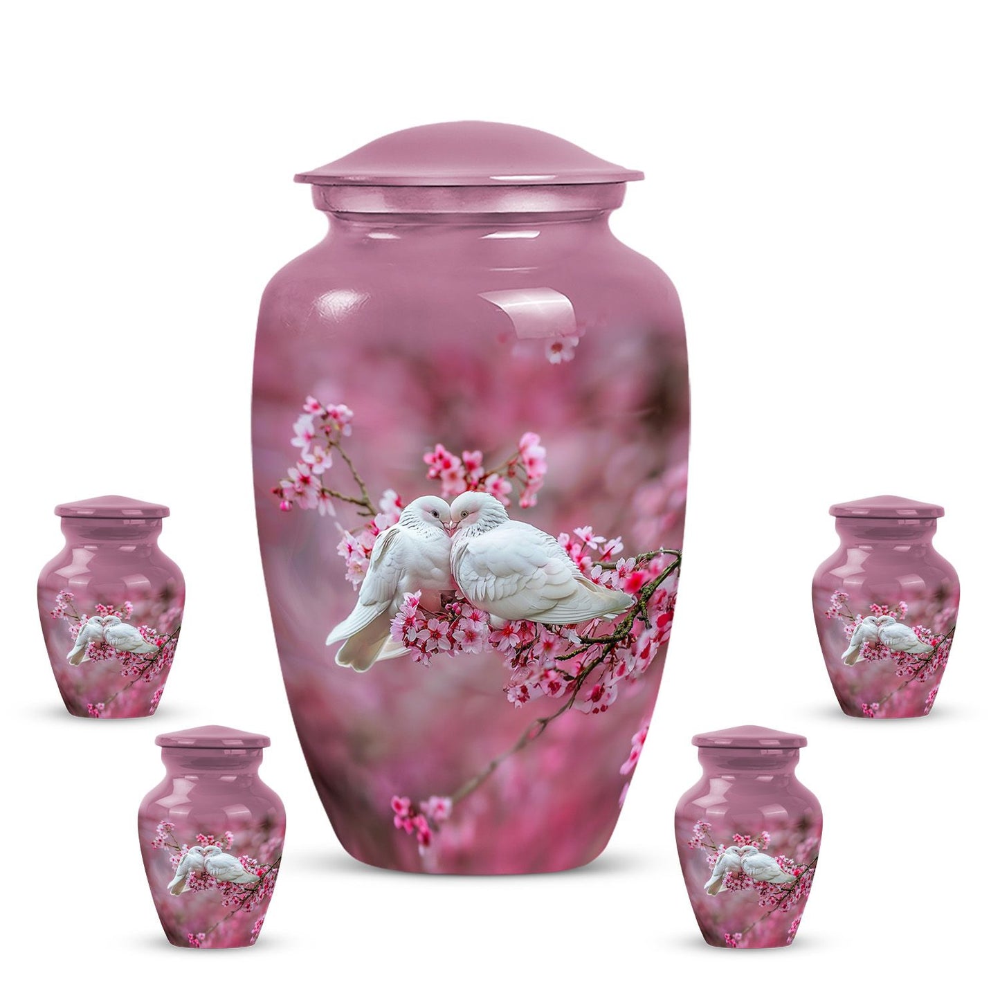Classic 10-inch dove urn for human ashes