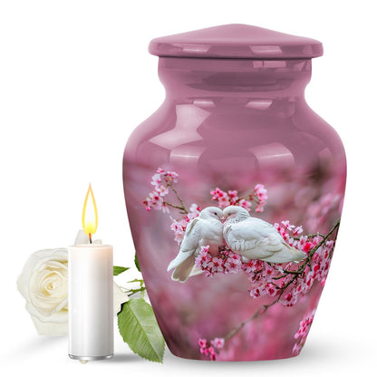 Classic 10-inch dove urn for human ashes