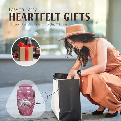 Classic 10-inch dove urn for human ashes