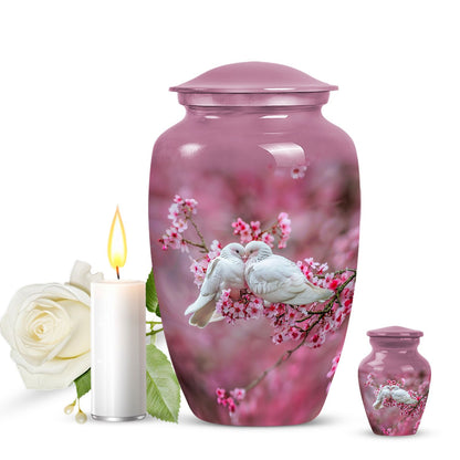 Classic 10-inch dove urn for human ashes