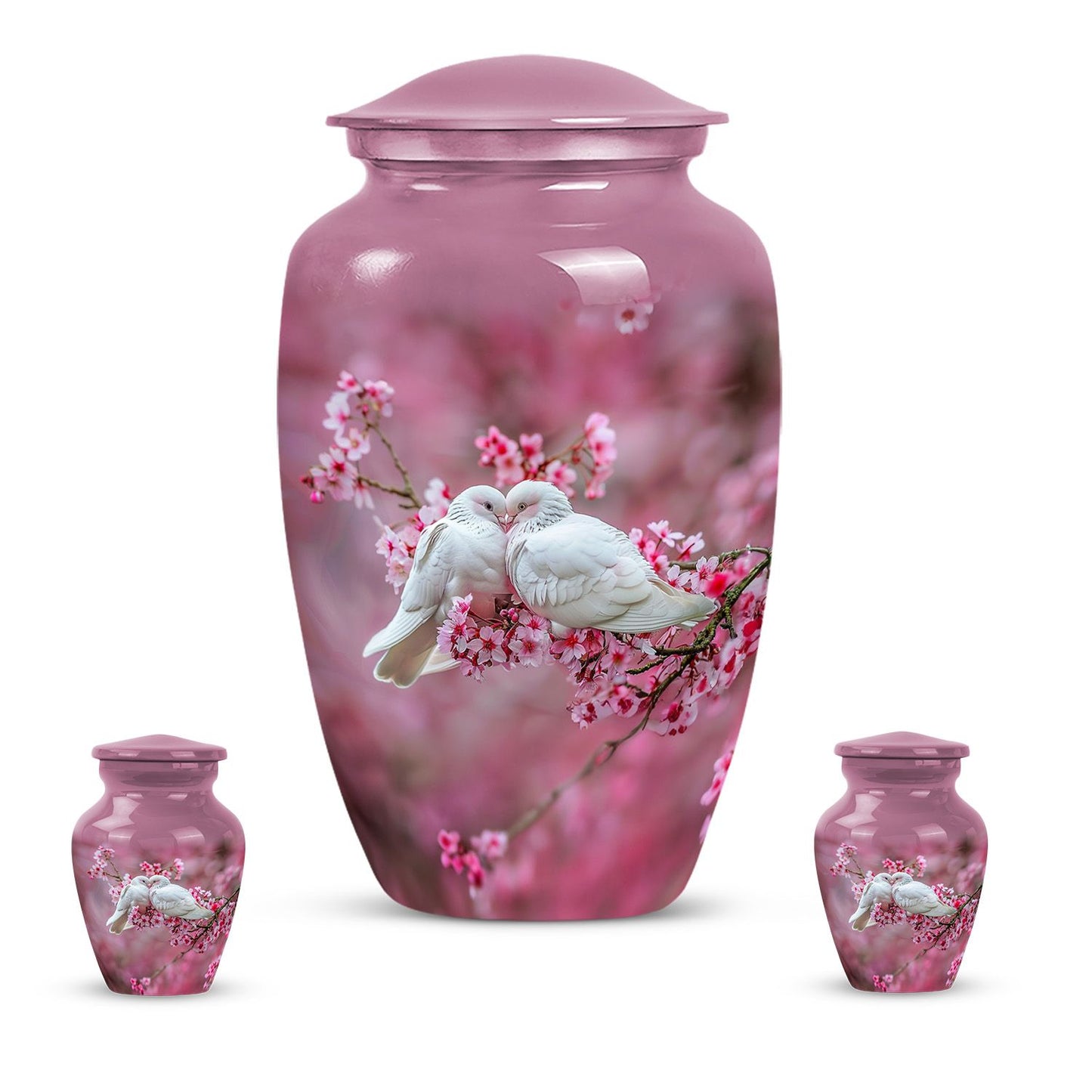 Classic 10-inch dove urn for human ashes