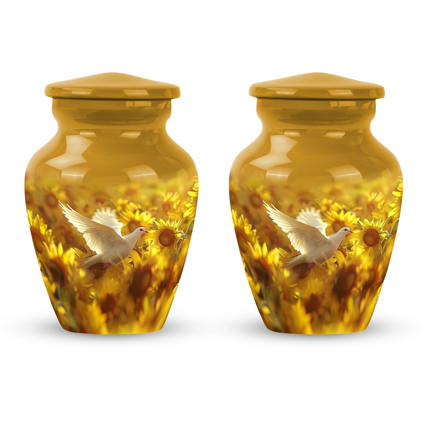 10-inch classic dove urn, ideal for cremation ashes.