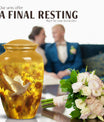 10-inch classic dove urn, ideal for cremation ashes.