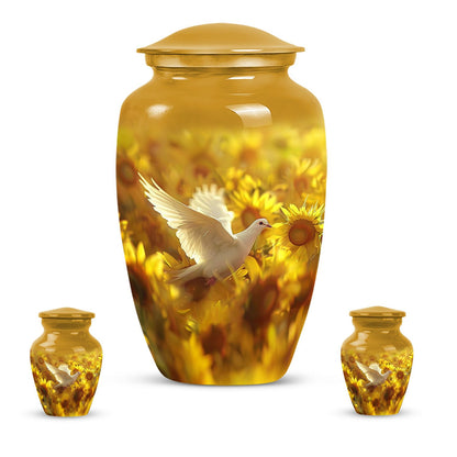 10-inch classic dove urn, ideal for cremation ashes.