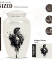 Catholic Urn for Adult Human Ashes.