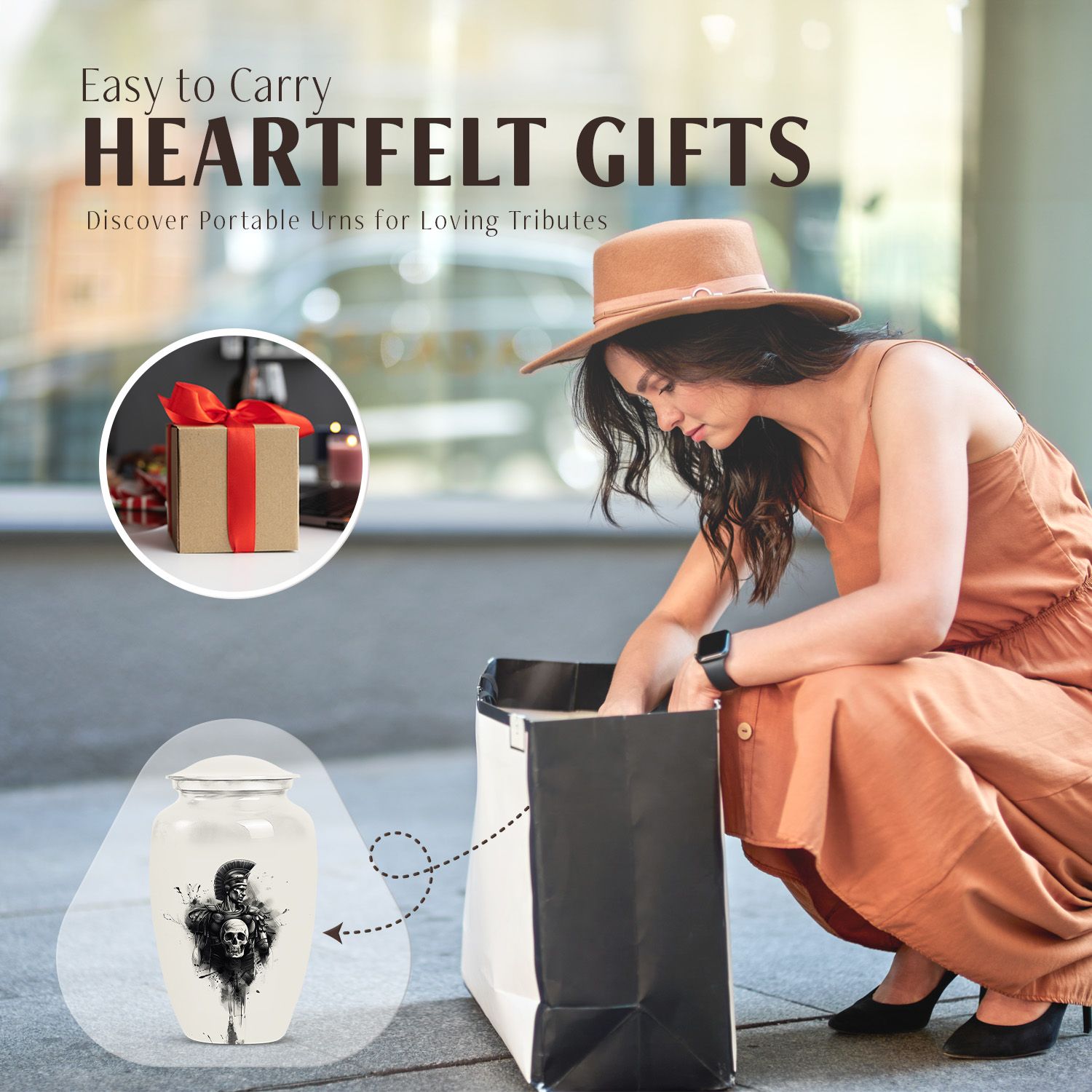 Catholic Urn for Adult Human Ashes.