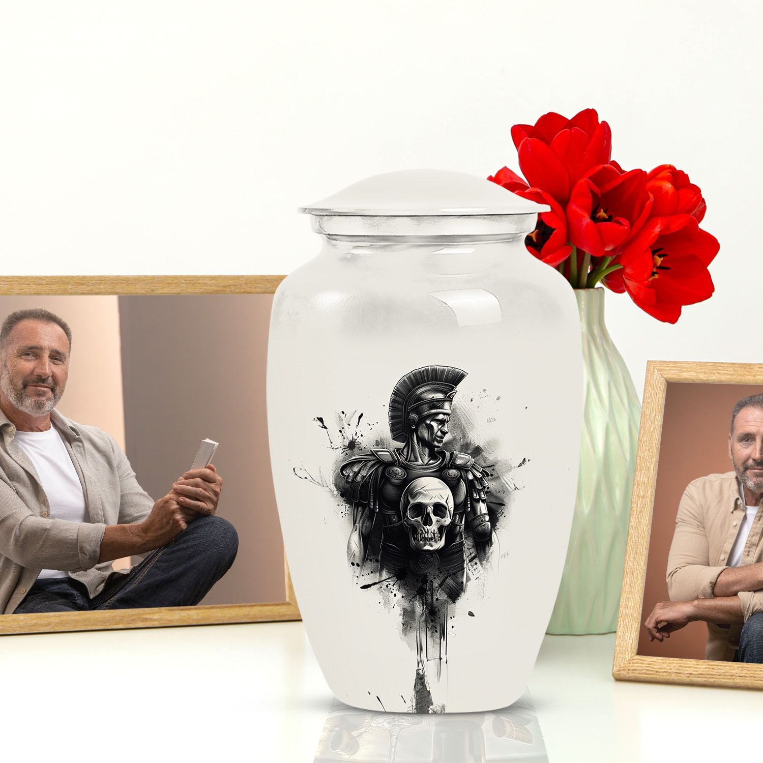 Catholic Urn for Adult Human Ashes.