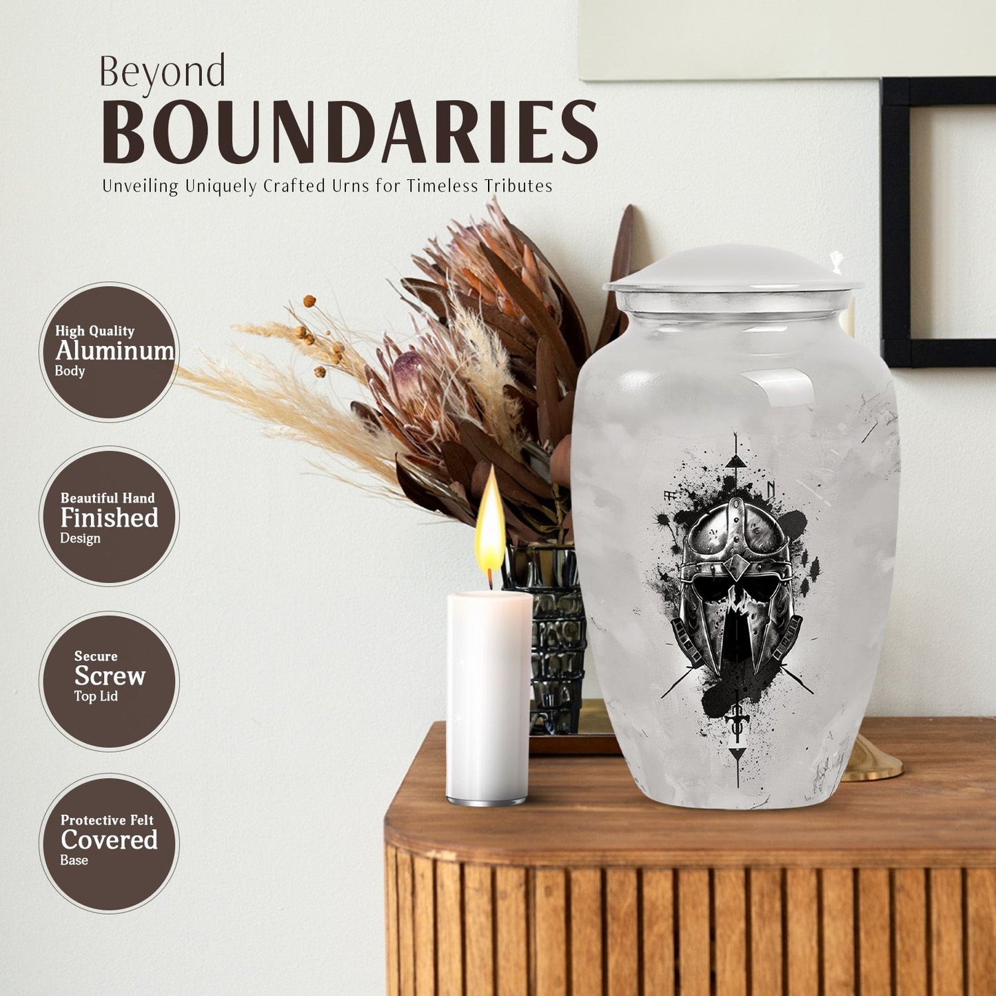 Classic Design Catholic Urn.