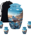 Classic dove urn for cremation ashes.