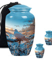 Classic dove urn for cremation ashes.