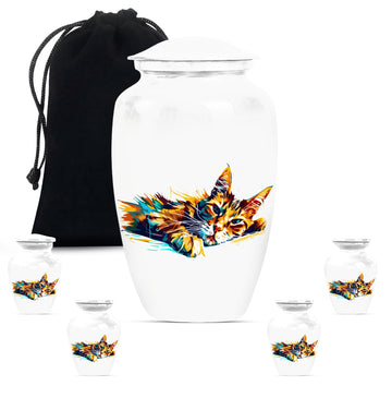 Large Urn with 4 Small Urn