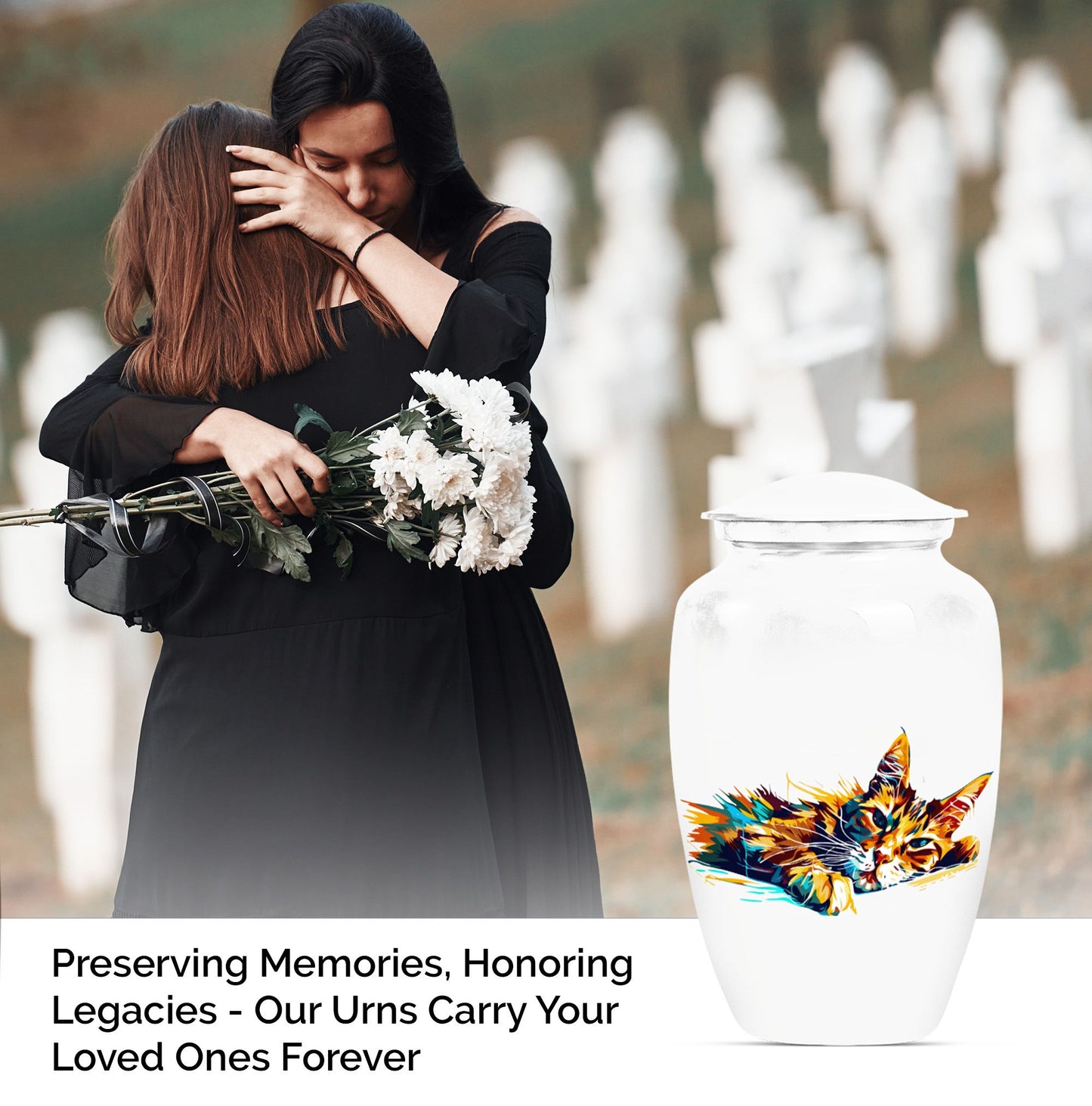 cat urn for burial ashes