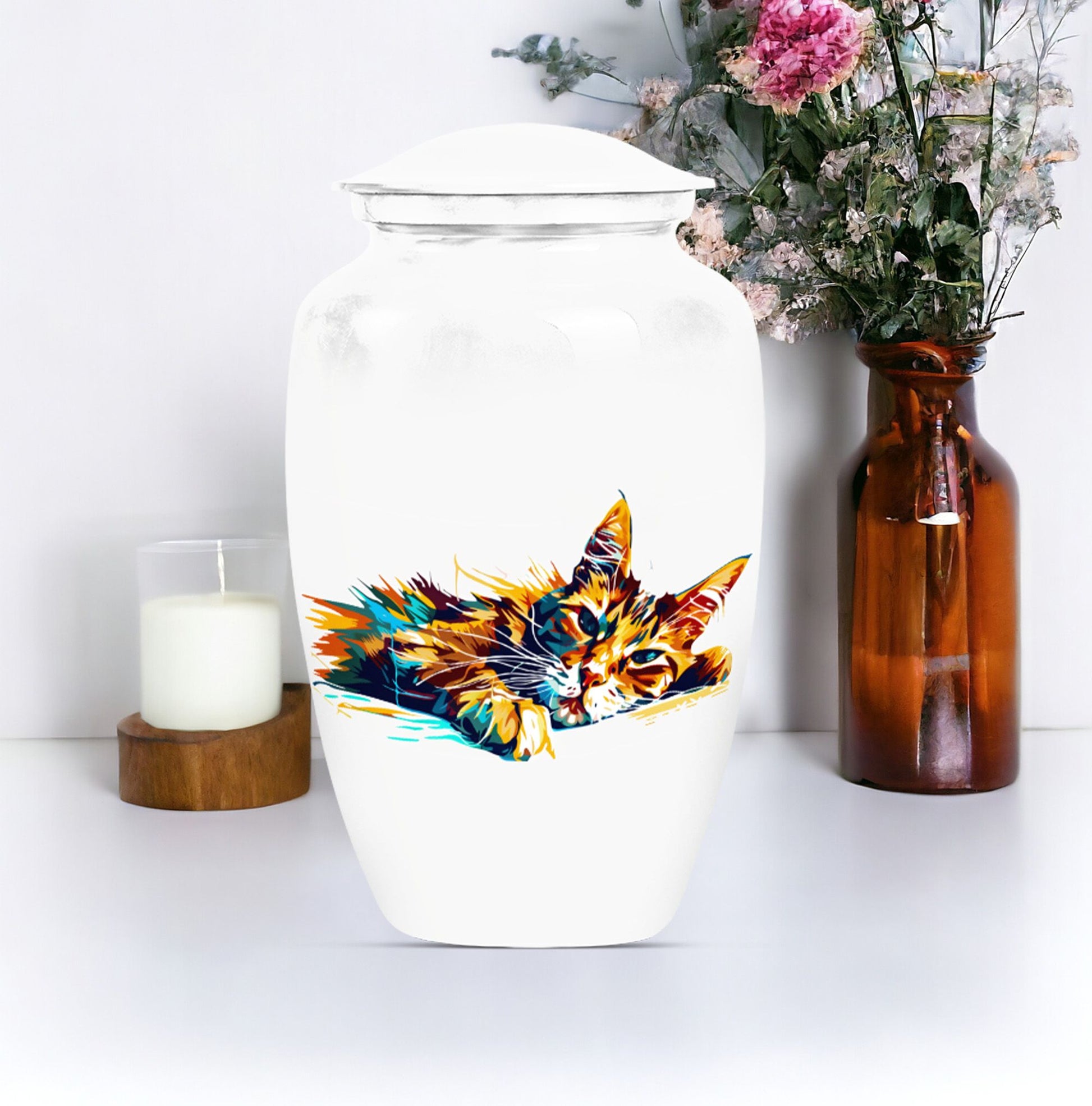 cat urn for burial ashes