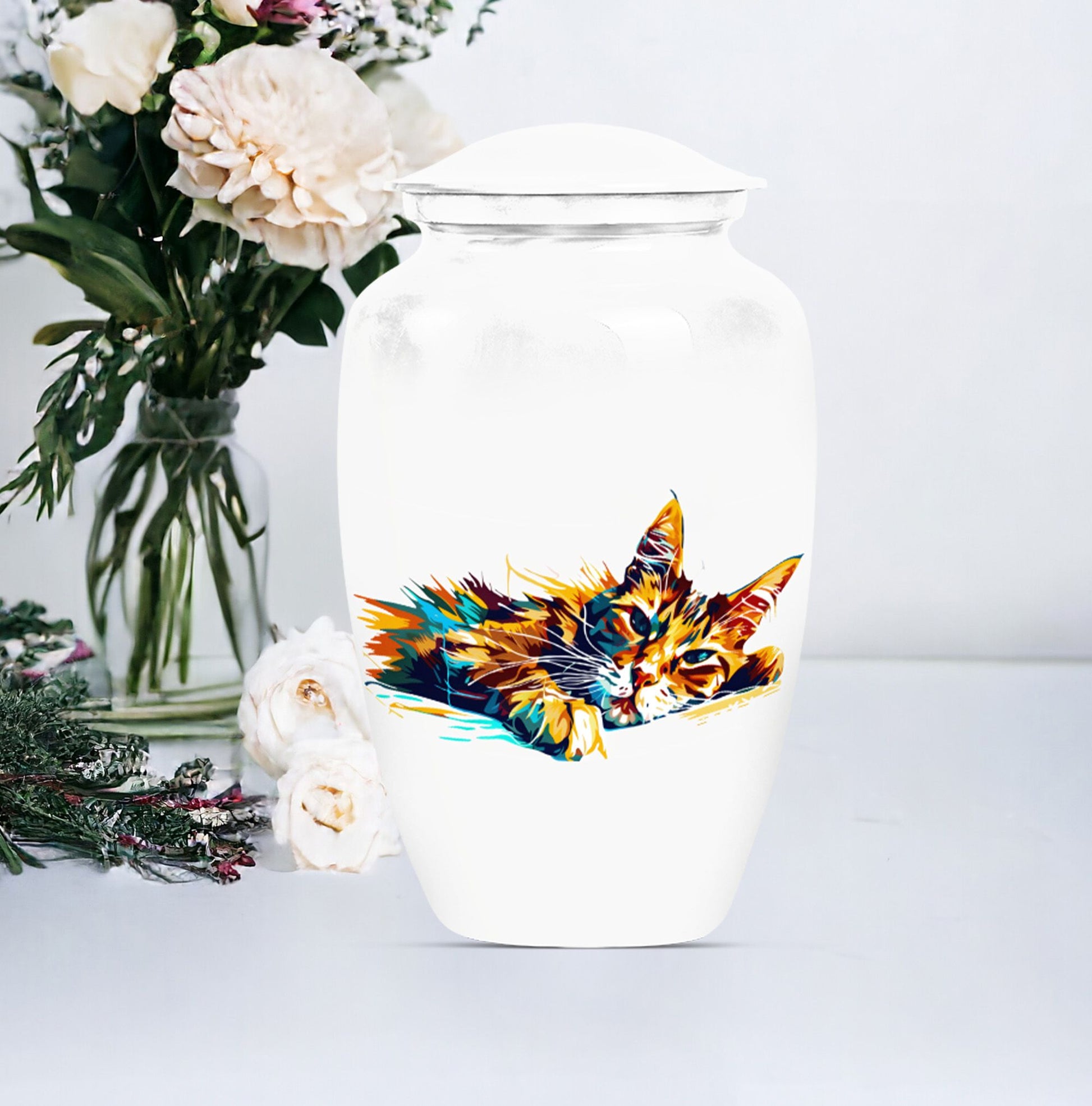 cat urn for burial ashes