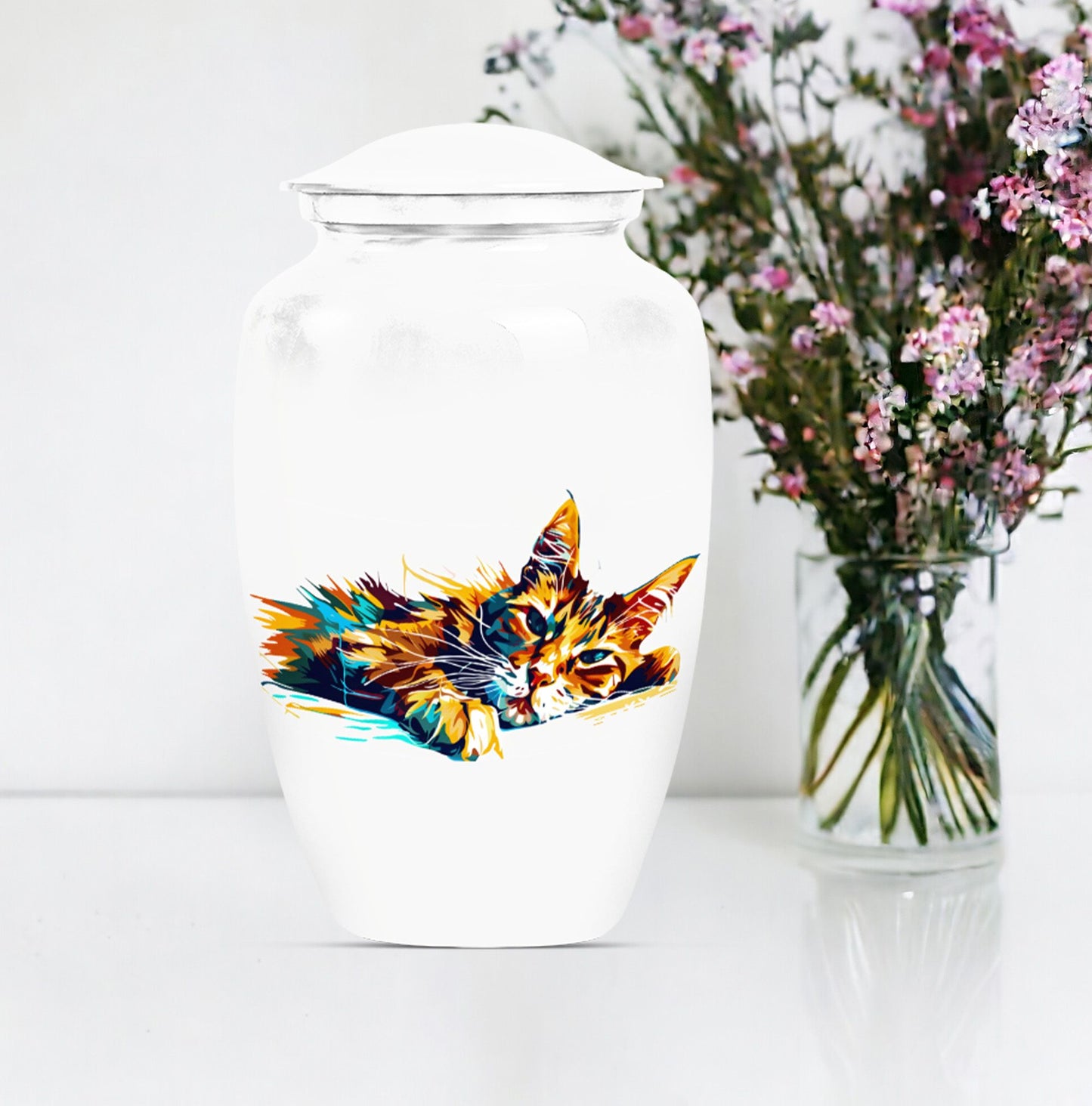 cat urn for burial ashes