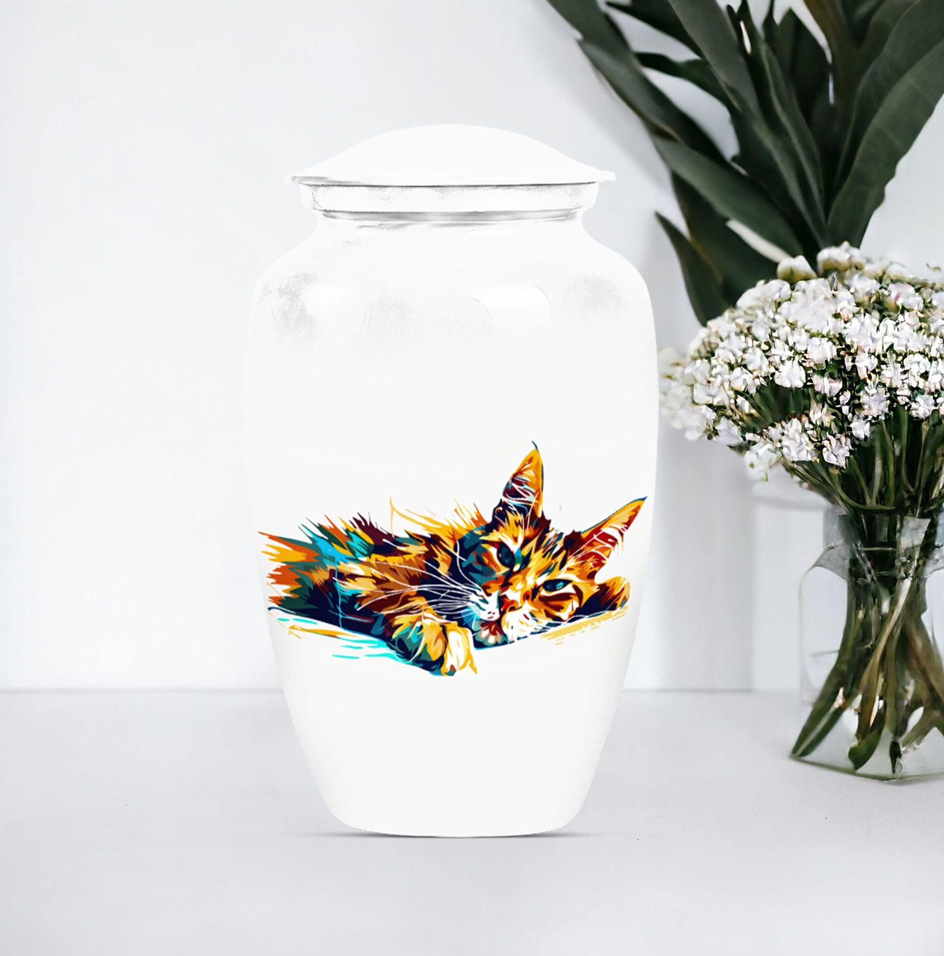 cat urn for burial ashes