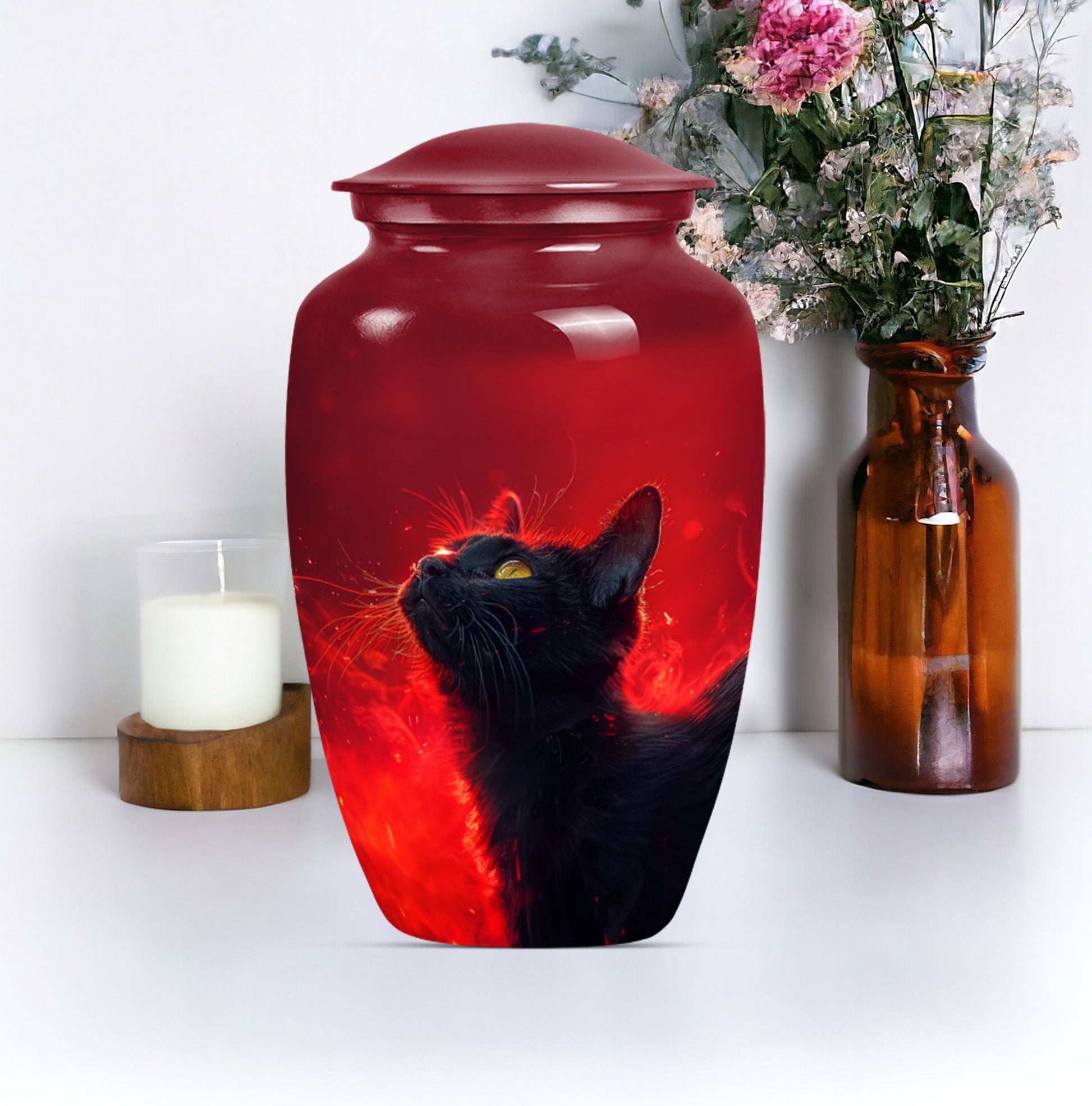 cat urn for human ashes