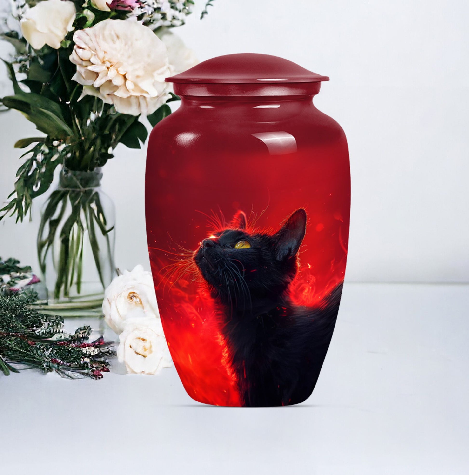 cat urn for human ashes