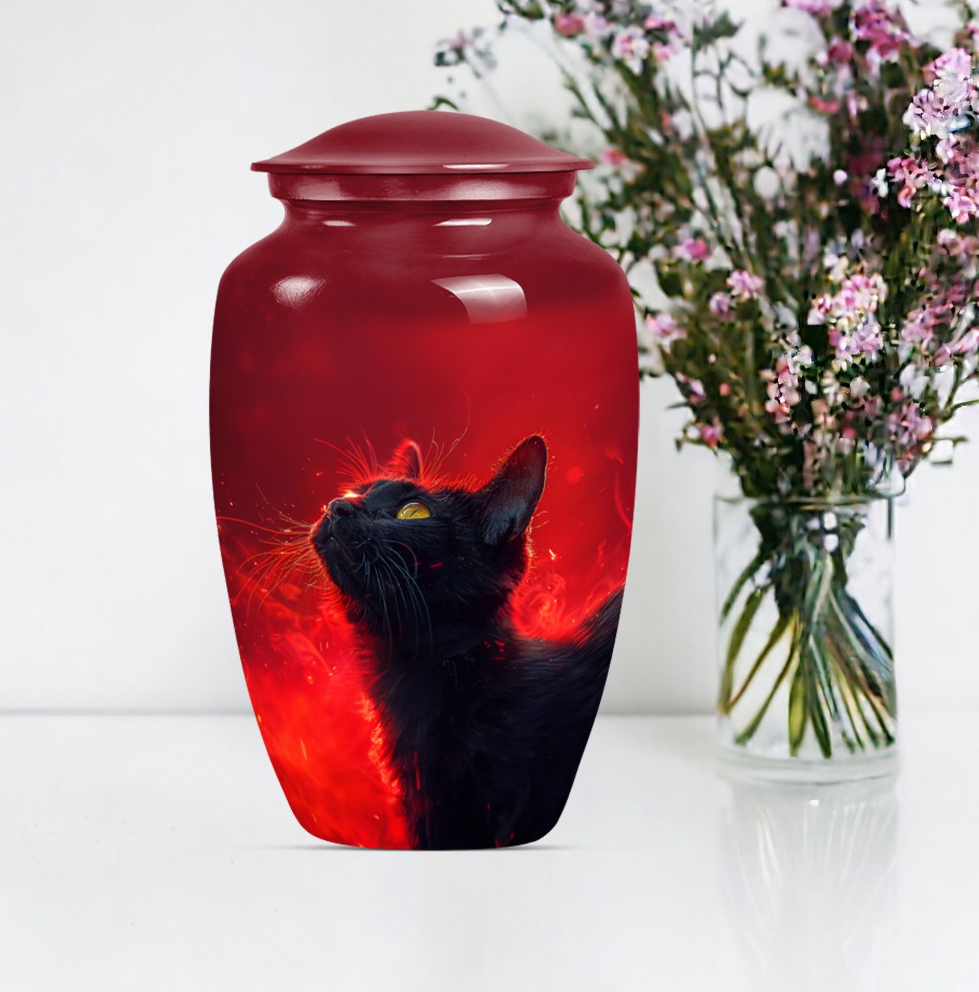 cat urn for human ashes