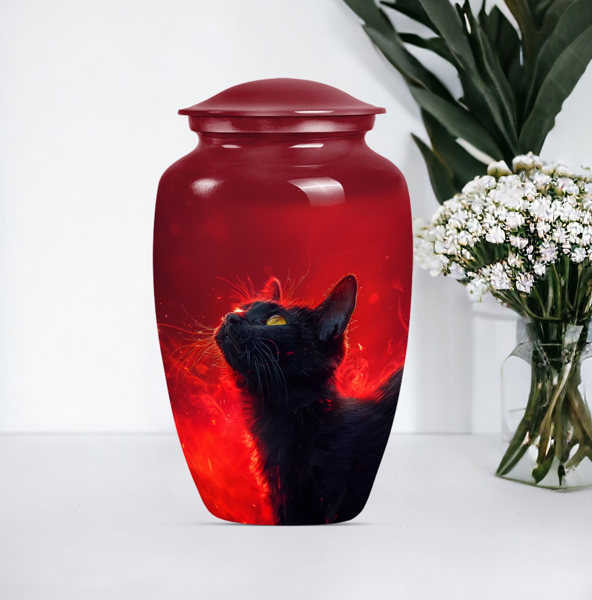 cat urn for human ashes