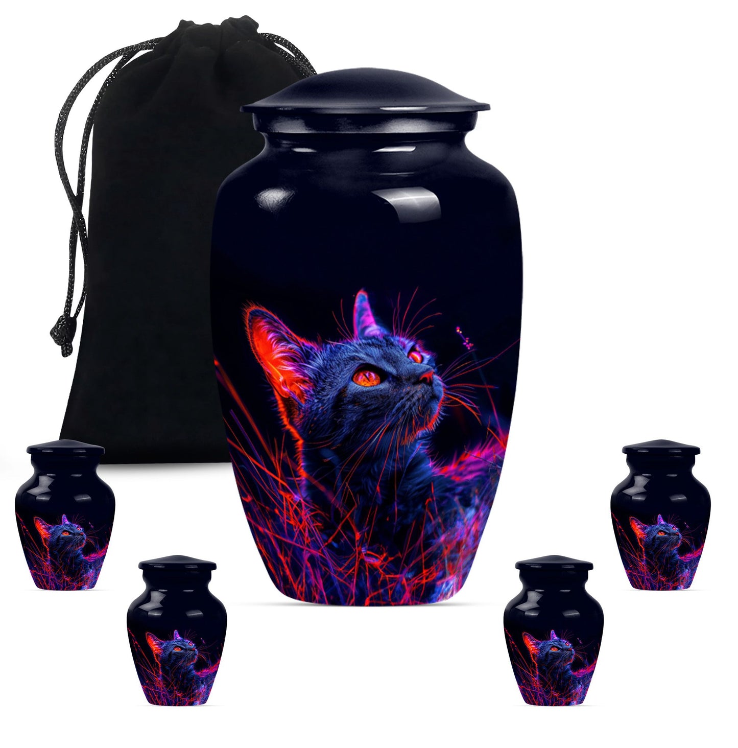 Cat Cremation Urn for Human Ashes.