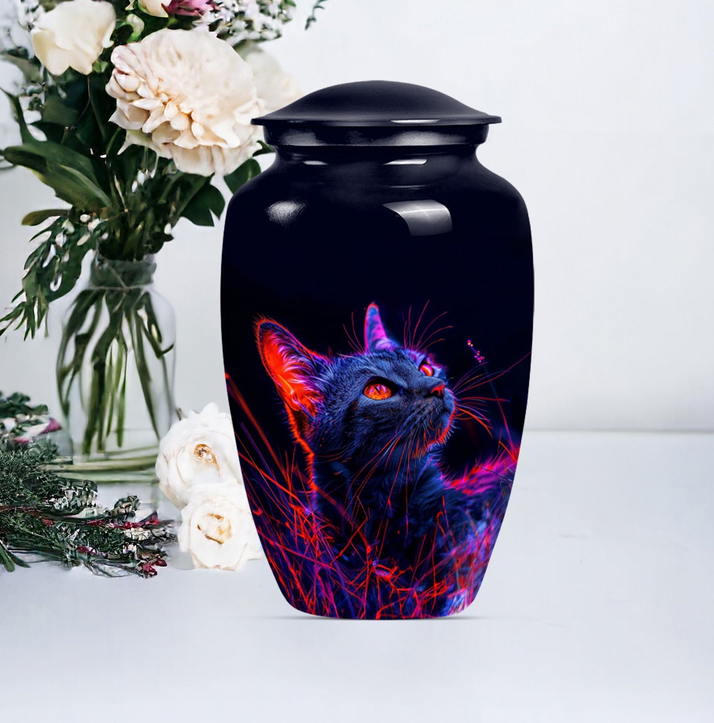 Cat Cremation Urn for Human Ashes.