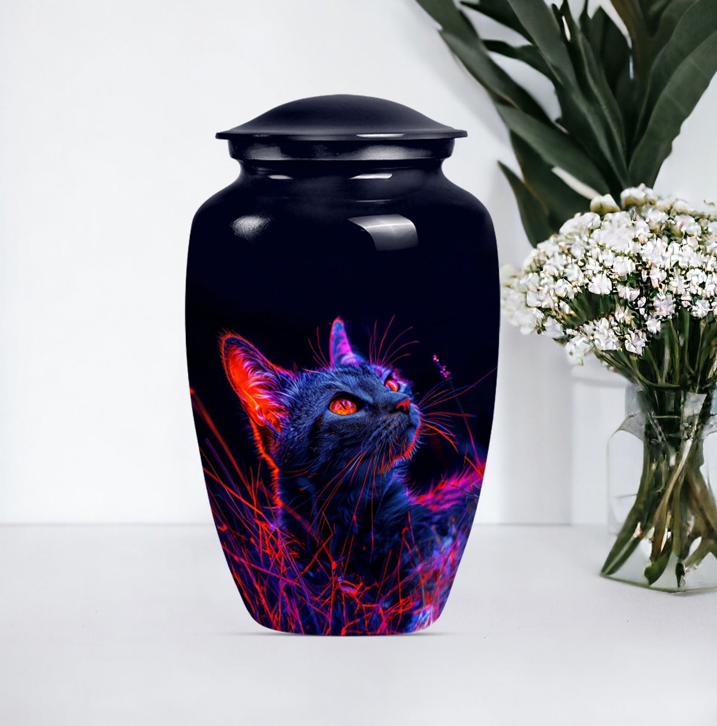Cat Cremation Urn for Human Ashes.