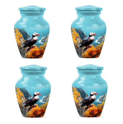 10-inch Classic Puffin Bird Urn, funeral urn for mom.