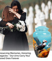 10-inch Classic Puffin Bird Urn, funeral urn for mom.