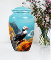 10-inch Classic Puffin Bird Urn, funeral urn for mom.