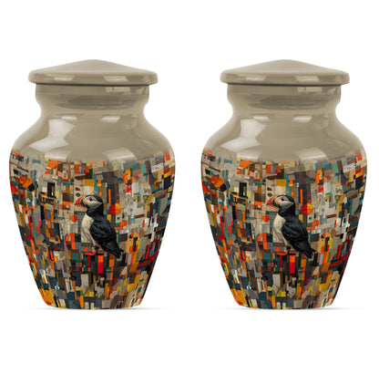 10-inch Puffin Bird Urn,