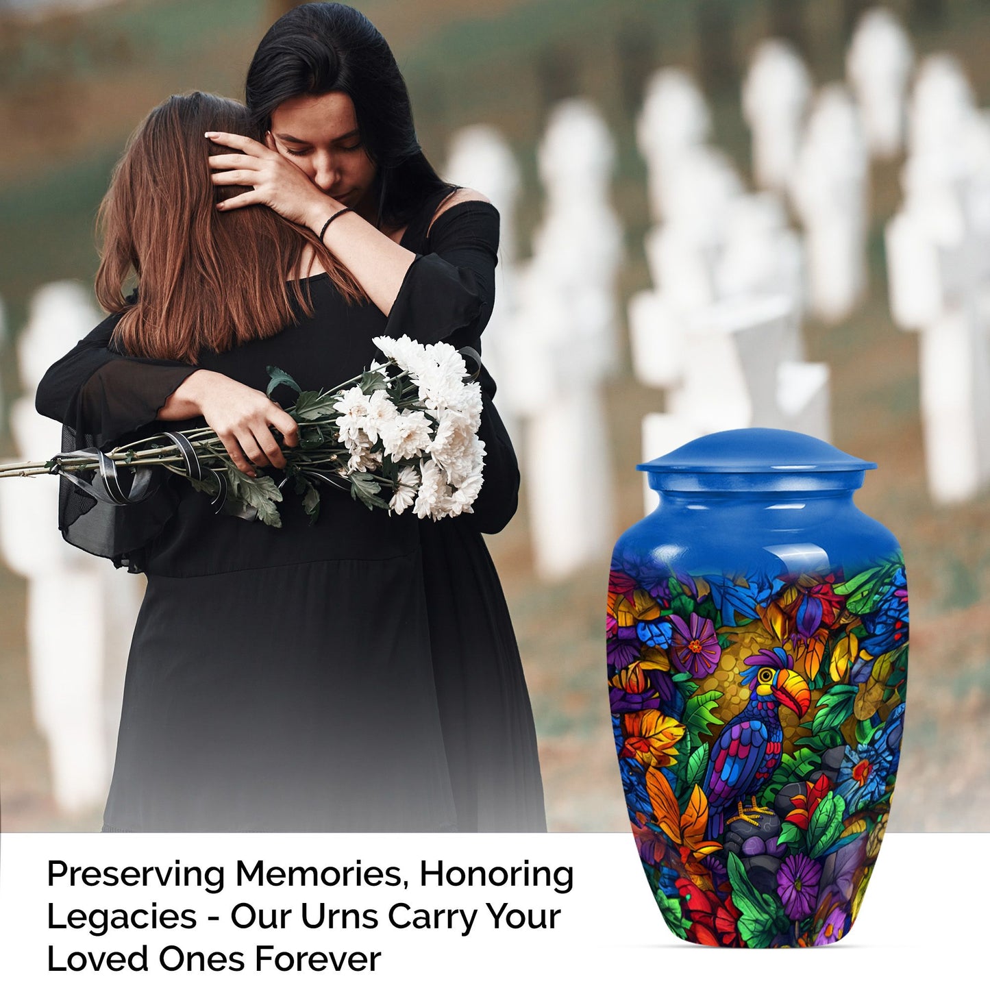 Puffin Bird Urn for adult male