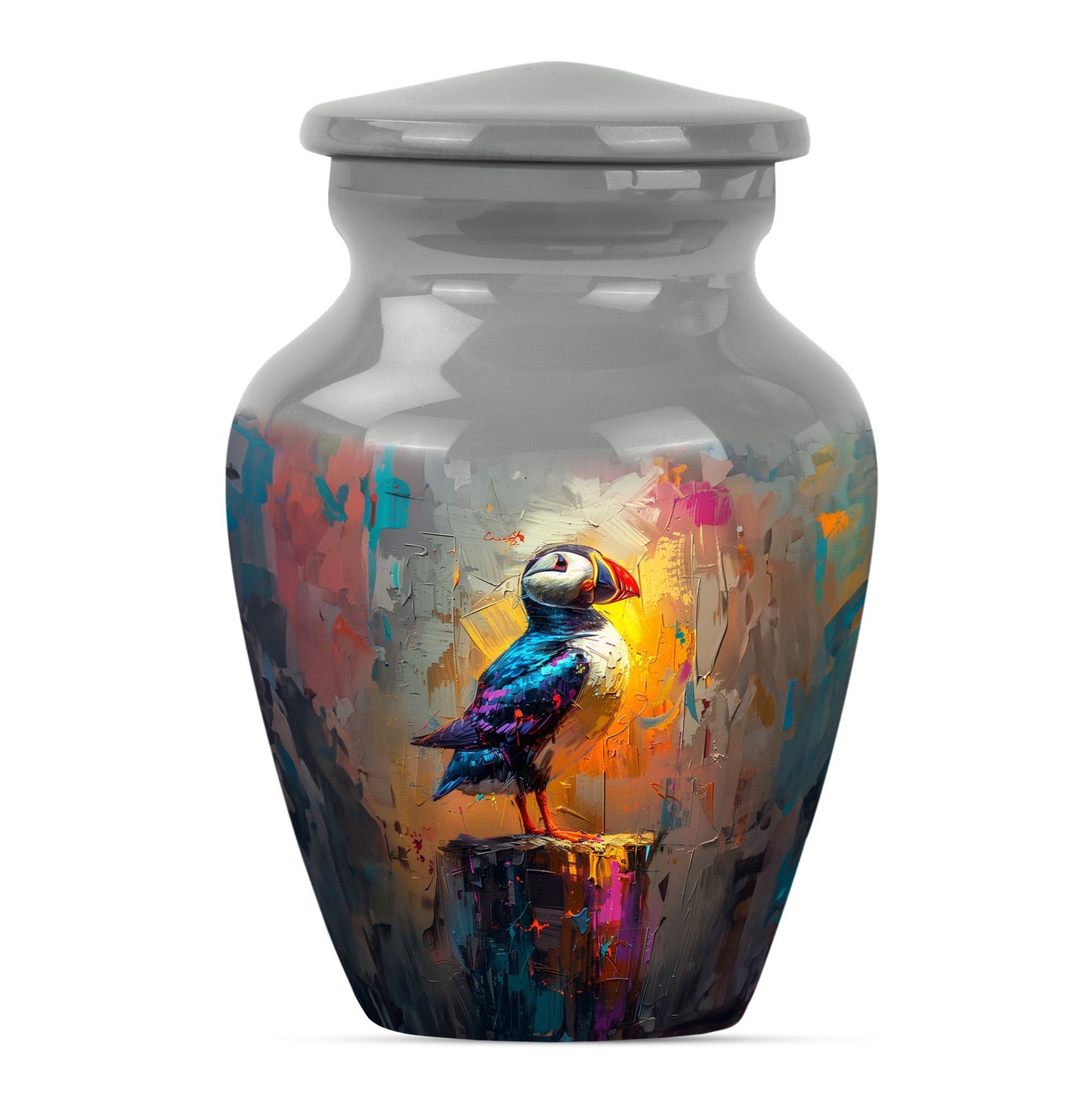 10-inch Puffin Bird urn