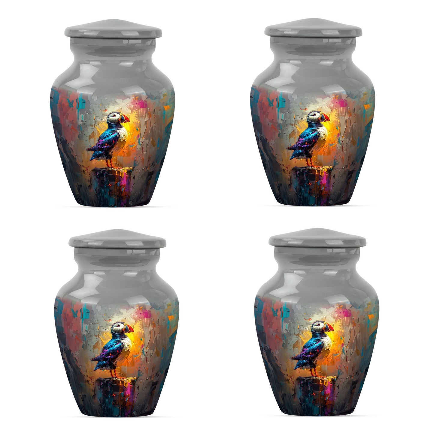10-inch Puffin Bird urn