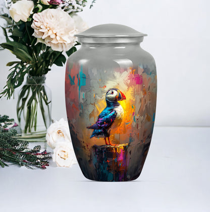 10-inch Puffin Bird urn
