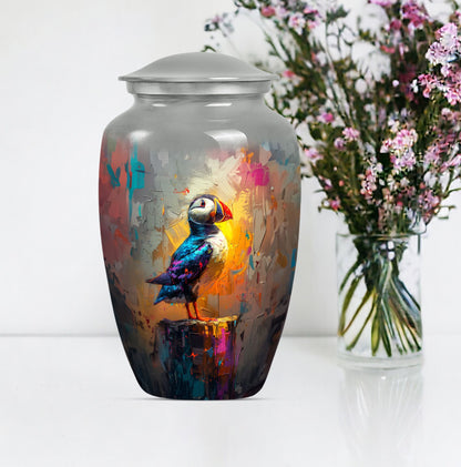 10-inch Puffin Bird urn