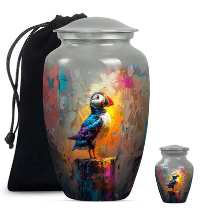 10-inch Puffin Bird urn