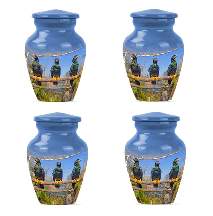 Classic 10-inch Puffin Bird Urn for ashes.