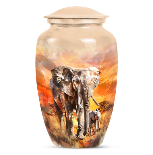Elephant Family Urns For Human Ashes Adult Funeral, Ashes Urn